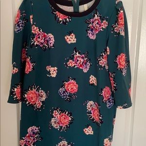 Green floral dress